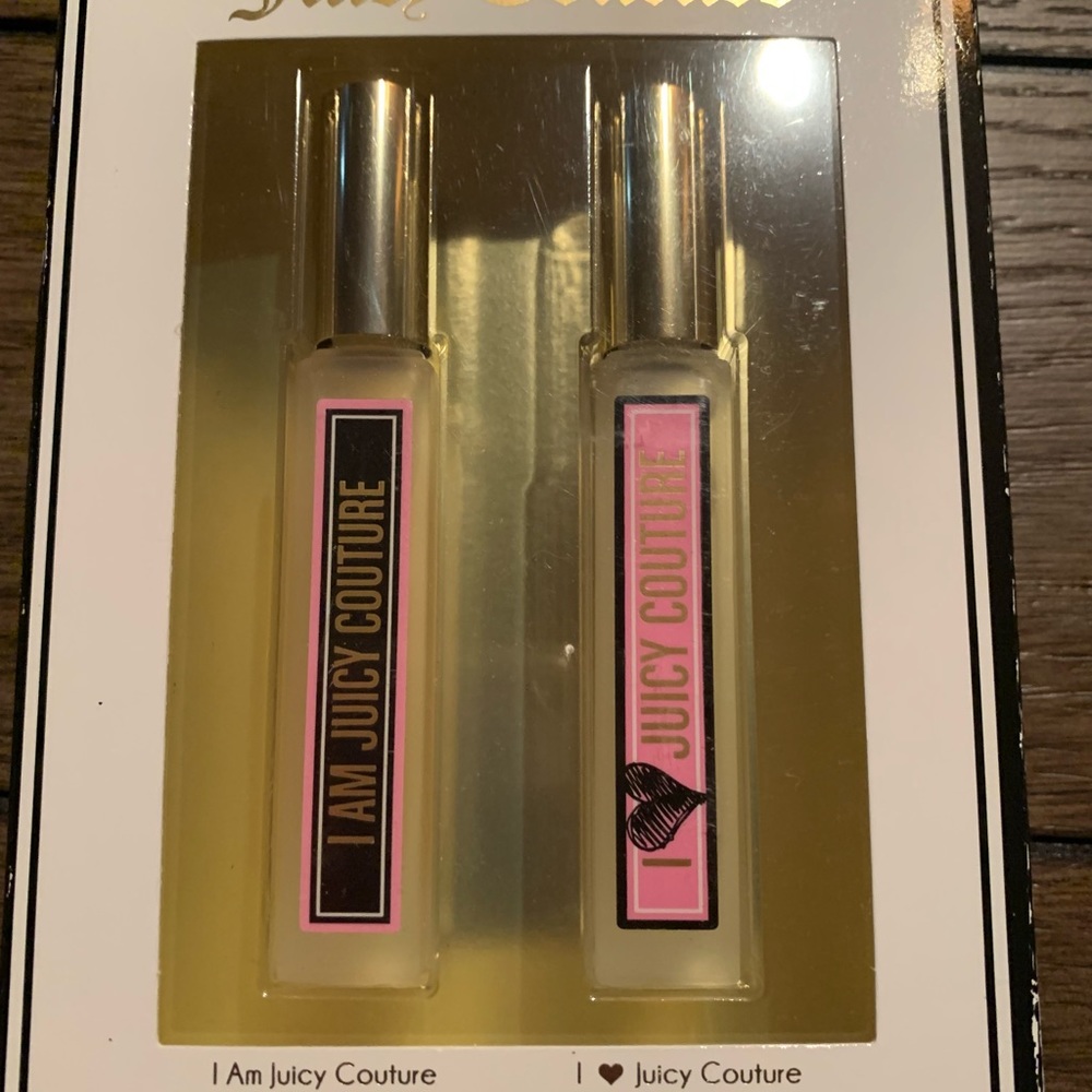 SOLD Juicy couture Rollerball set. I 💜 juicy Couture and I Am Juicy Couture.